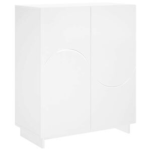 vidaXL 靴キャビネット 73 x 38 x 87.5 cm エンジニアードウッド ホワイト