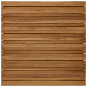 vidaXL テーブルトップ 90 x 90 x 3.5 cm 四角形 無垢のティークウッド ナチュラル