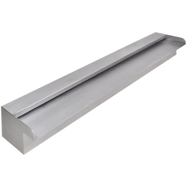 vidaXL 長方形 ウォーターフォール プール噴水 ステンレス スチール 90 cm