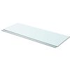vidaXL 棚 2点　パネル ガラス クリア 80x30 cm