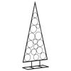 vidaXL 金属製クリスマスツリー デコレーション用 ブラック 125cm