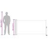 vidaXL パティオ用 引き込み式サイドオーニング 120x300cm レッド