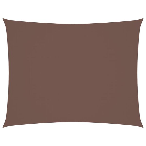 vidaXL サンシェードセイル 2.5x4m 長方形 オックスフォード生地 ブラウン