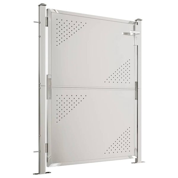 vidaXL ガーデンゲート 100x120 cm ステンレススチール