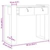 vidaXL コンソールテーブル 90x35x75cm チーク無垢材