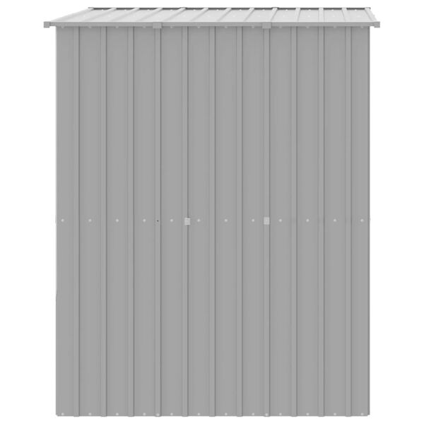 vidaXL 犬小屋 屋根付き ライトグレー 165x153x181 cm 亜鉛メッキ鋼