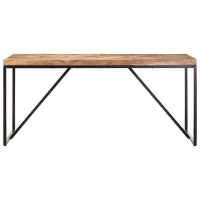vidaXL ダイニングテーブル 160x70x76cm アカシア無垢材＆マンゴー無垢材