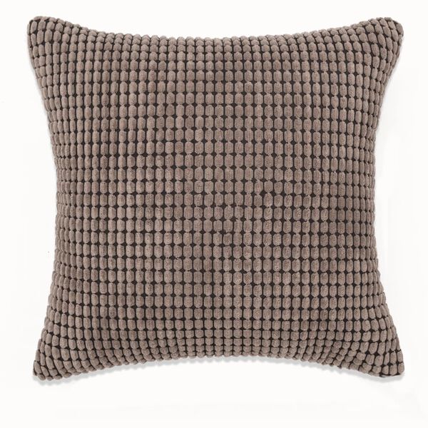 vidaXL クッション2個セット ベロア 45x45cm ブラウン