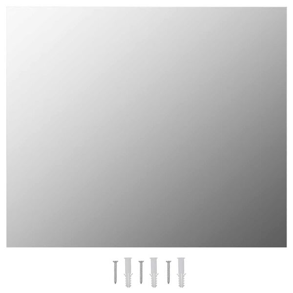 vidaXL フレームレスミラー 80x60cm ガラス製