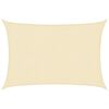 vidaXL サンシェードセイル 160g/m² クリーム 2x3m 高密度ポリエチレン