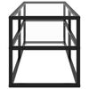vidaXL TVキャビネット ブラック 120x40x40cm 強化ガラス製