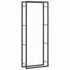 vidaXL 薪ラック マットブラック 80x28x222 cm スチール