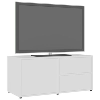 vidaXL TVキャビネット 白色 80x34x36cm パーティクルボード