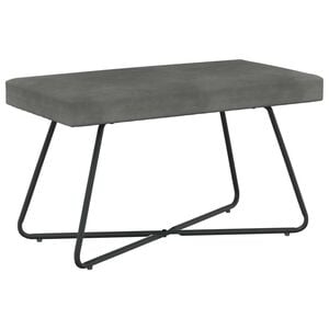 vidaXL ベンチ ダークグレー 80 x 40 x 45 cm ベルベット