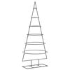 vidaXL 金属製クリスマスツリー デコレーション用 ブラック 150cm
