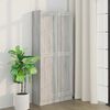 vidaXL ブックキャビネット グレーソノマ 82.5x30.5x185.5cm パーティクルボード