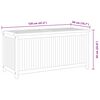 vidaXL ガーデン収納ボックス 120x50x58cm チーク無垢材