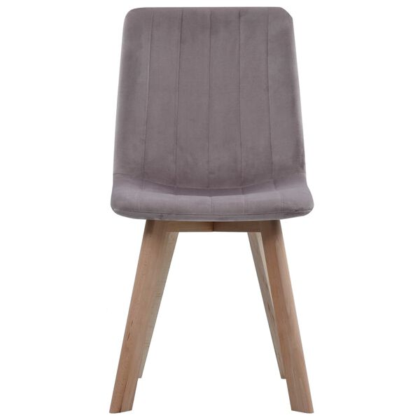 vidaXL ダイニングチェア 4点セット ピンク ベルベット製