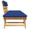 vidaXL ガーデンベンチ クッション付き 2-in-1 190cm アカシアの無垢材