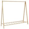 vidaXL 棚付き衣類ラック 106x34x102cm 竹製