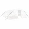 vidaXL スチールフレーム温室 ホワイト 30 m&sup2; 6x5x2.3 m