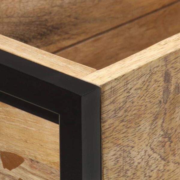 vidaXL プランター 90x20x68cm マンゴー無垢材 (粗目)