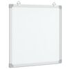 vidaXL マグネット式ホワイトボード 60x60x1.7cm アルミニウム製