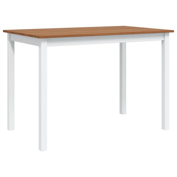 vidaXL ダイニング5点セット ブラウン＆ホワイト