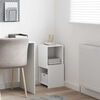 vidaXL コーナーキャビネット ホワイト 30.5x30x65cm エンジニアリングウッド