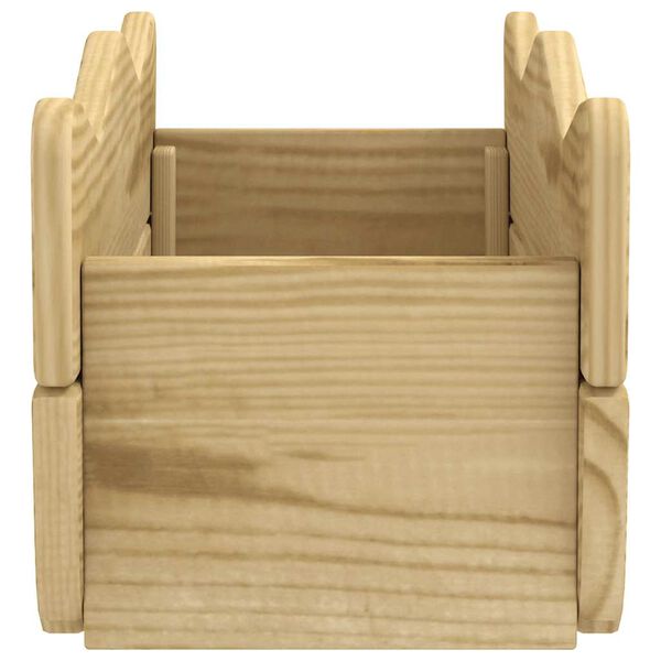 vidaXL ガーデンレイズドベッド 50x18x18cm 含浸松材