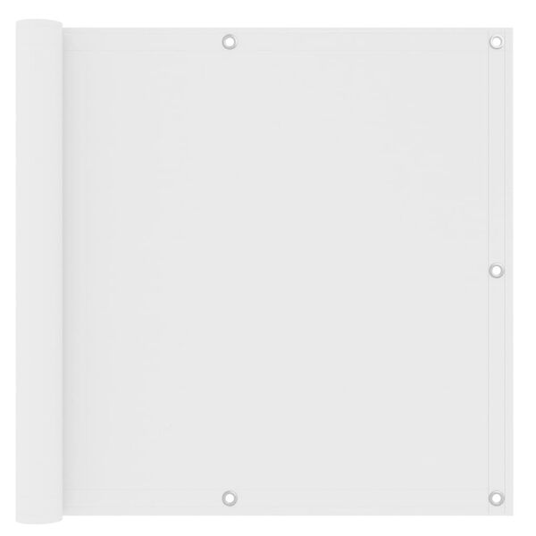 vidaXL バルコニースクリーン ホワイト 90x400cm オックスフォード生地