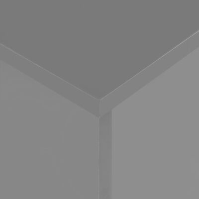 vidaXL 伸長式ダイニングテーブル ハイグロス グレー 175x90x75 cm