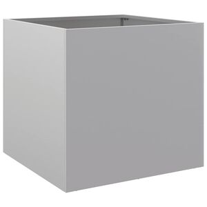 vidaXL プランター シルバー 49x47x46 cm 亜鉛メッキ鋼