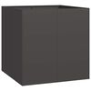 vidaXL プランター ブラック 80x80x80 cm スチール