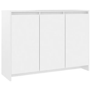 vidaXL サイドボード ホワイト 102x35x75cm エンジニアリングウッド