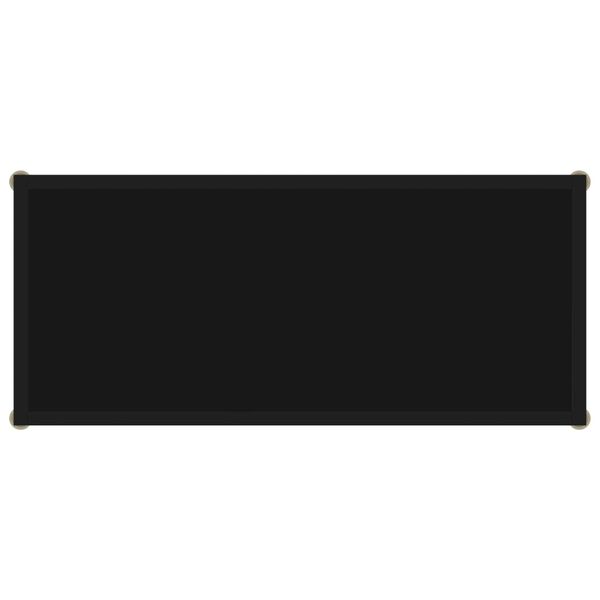 vidaXL コンソールテーブル ブラック 80x35x75cm 強化ガラス製