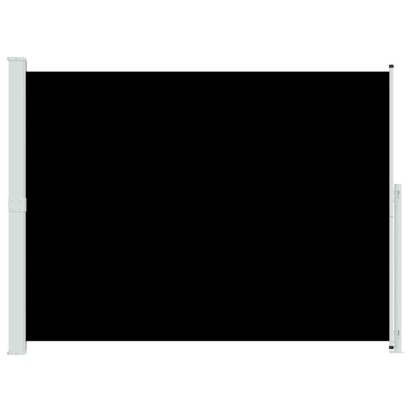 vidaXL パティオ用 引き込み式サイドオーニング 220x300cm ブラック