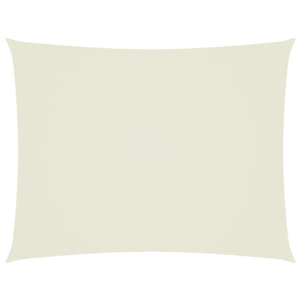 vidaXL サンシェードセイル 5x7m 長方形 オックスフォード生地 クリーム