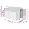 vidaXL 温室 ベースフレーム付き アントラシート アルミ製 8.17 m&sup2;