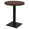 vidaXL ビストロテーブル ダークアッシュ 80cm MDF＆スチール