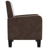 vidaXL アームチェア ブラウン 合成皮革製