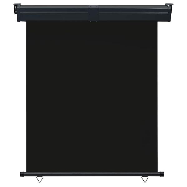 vidaXL バルコニー用 サイドオーニング 145x250cm ブラック