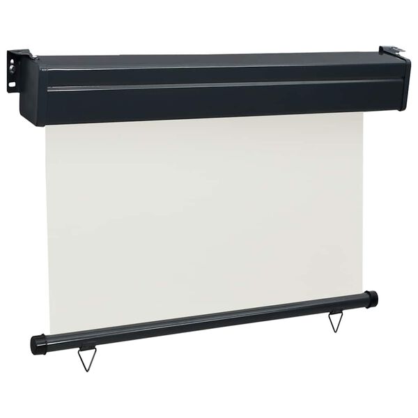 vidaXL バルコニー用 サイドオーニング 85x250cm クリーム