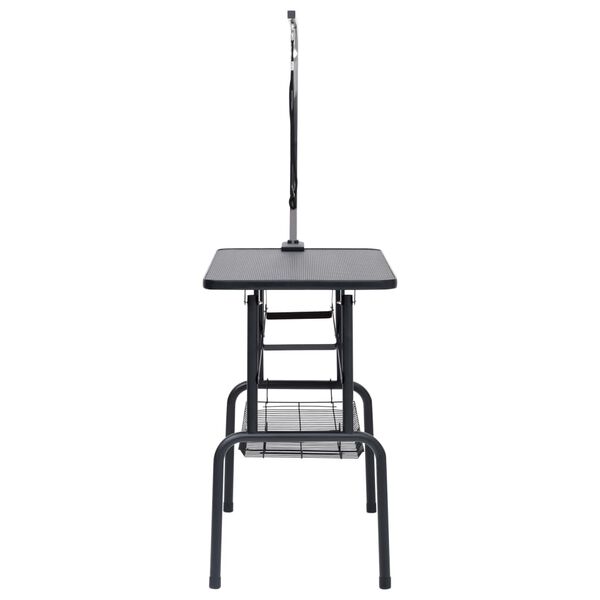 vidaXL 犬用トリミングテーブル 調整可能 ループ1点＆バスケット付き