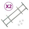 vidaXL 調節可能な窓用セキュリティグリル 2個セット 1000～1500mm