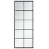 vidaXL ウォールミラー ブラック 100x40 cm　金属製