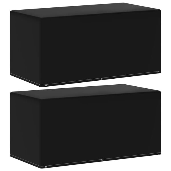 vidaXL ガーデン家具カバー 2点 6穴 160x80x75 cm