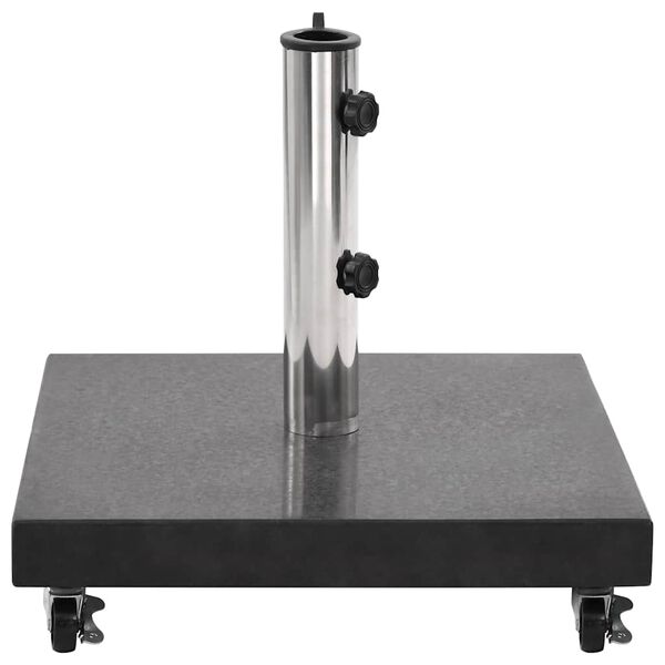 vidaXL パラソルベース 花こう岩 角型 30kg ブラック