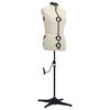 vidaXL 調整可能 ドレスフォーム 人台 女性 クリーム M サイズ40-46
