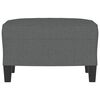 vidaXL フットスツール ダークグレー 60x50x41 cm ファブリック